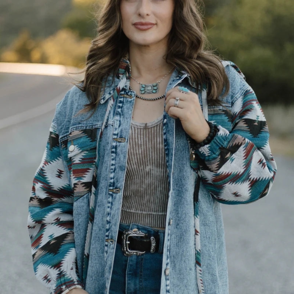 Southern Roots Denim Shacket